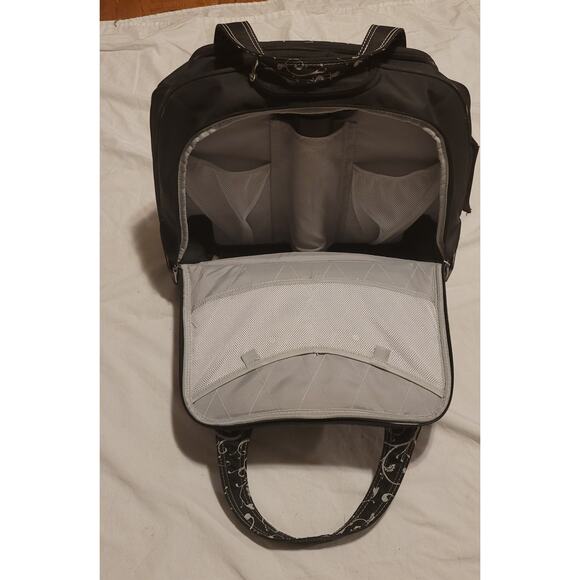 Kensington Contour balance notebook roller bag w retractable handle Onyx black - Picture 13 of 16